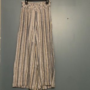 Blue yellow and white pants size small indigo rein